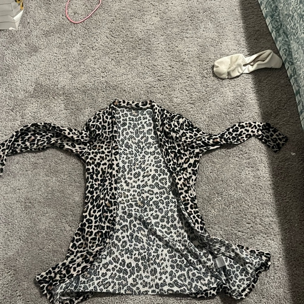 Cute cheetah print cardigan from macys it is for girls